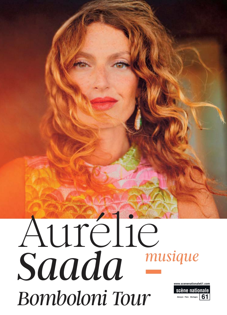 Affiche du concert d'Aurélie Saada - Bomboloni Tour