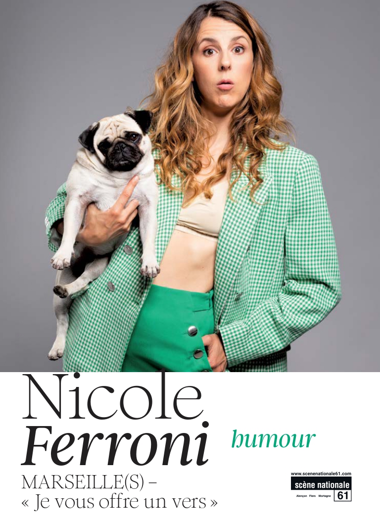 Affiche du spectacle Nicole Ferroni - MARSEILLE(S) — "Je vous offre un vers"