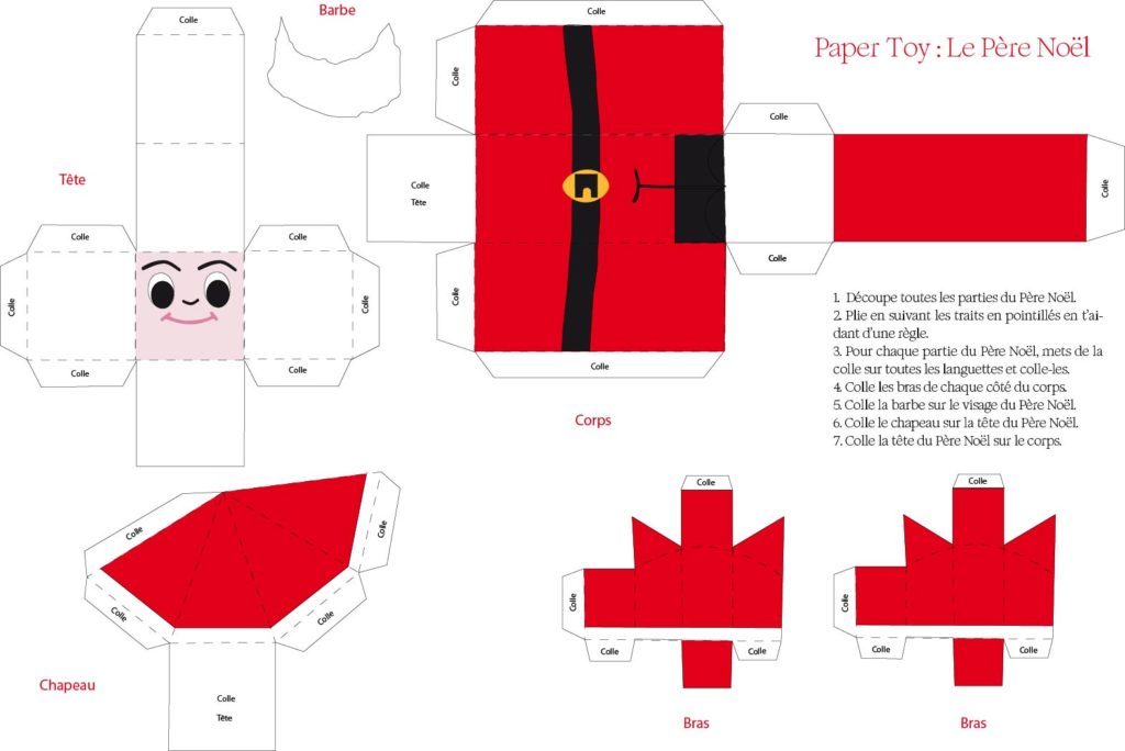 Paper Toy Pere Noel